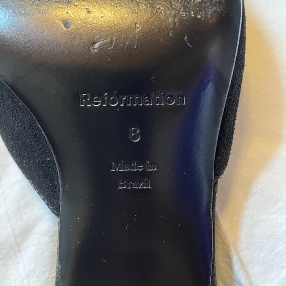 Reformation Wilda Kitten Mule Size 8 - Picture 3 of 3